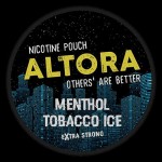 Cutie cu 20 de pouch-uri mentolate cu nicotina aroma de menta, tutun si gheata racoritoare Altora Menthol Tobacco Ice Extra Strong